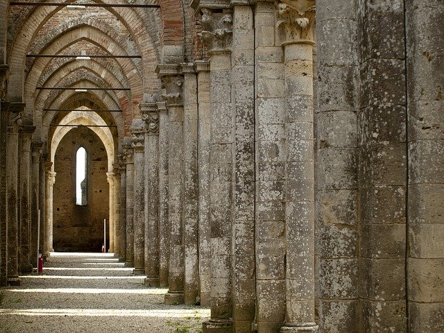 تنزيل مجاني Abbey San Galgano Tuscany - صورة مجانية أو صورة ليتم تحريرها باستخدام محرر الصور عبر الإنترنت GIMP