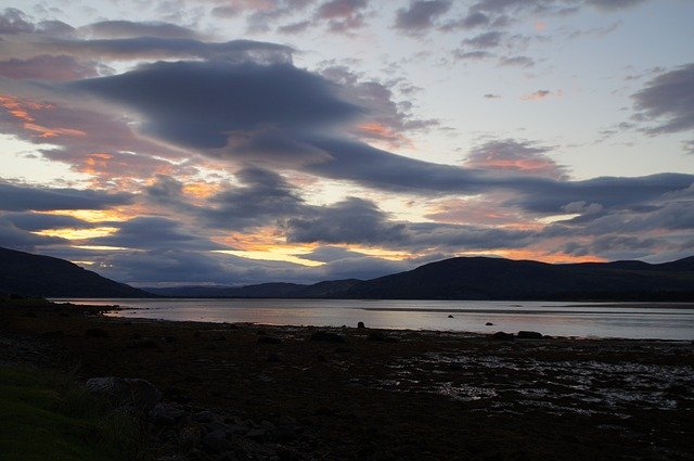 Muat turun percuma Abendstimmung Scotland Hole - foto atau gambar percuma untuk diedit dengan editor imej dalam talian GIMP