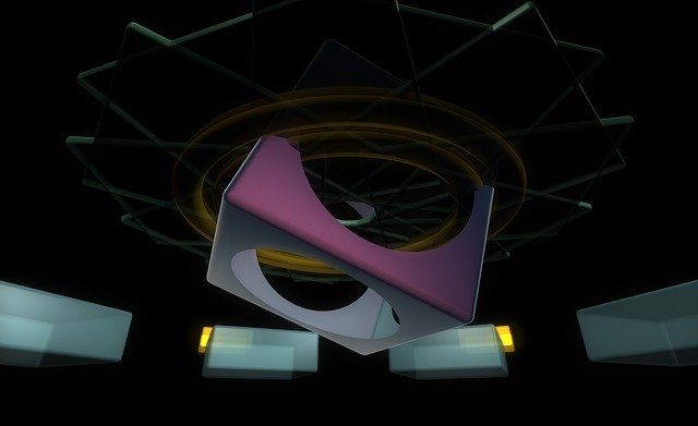 Free download Abstract 3D Space Models -  free illustration to be edited with GIMP free online image editor