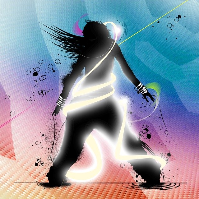 Free download Abstract Dancer Lights -  free illustration to be edited with GIMP free online image editor
