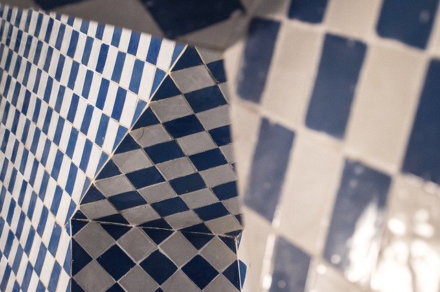 Free download Abstract Tiles Old Kitchen -  free photo or picture to be edited with GIMP online image editor