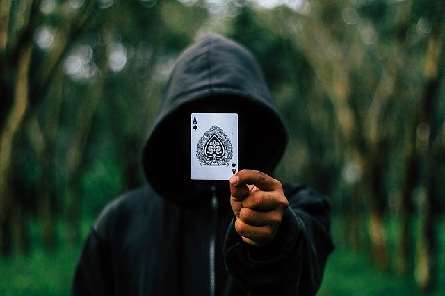 Free download ace cards hooded hood man adult free picture to be edited with GIMP free online image editor