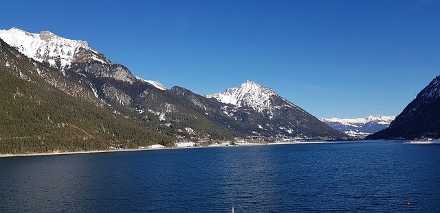 Muat turun percuma Achensee Lake Mountains - foto atau gambar percuma untuk diedit dengan editor imej dalam talian GIMP