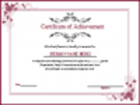 Free download Achievement Award Certificate Template DOC, XLS or PPT template free to be edited with LibreOffice online or OpenOffice Desktop online