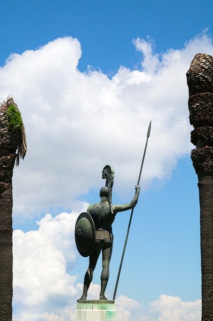 Unduh gratis Achilles Sculpture Back - foto atau gambar gratis untuk diedit dengan editor gambar online GIMP