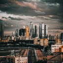 A Cityscape under a Cloudy Sky  screen for extension Chrome web store in OffiDocs Chromium