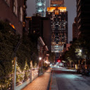 A City Street at Night  screen for extension Chrome web store in OffiDocs Chromium