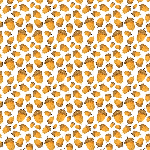 Free download Acorn Pattern Hand Drawn -  free illustration to be edited with GIMP free online image editor