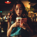 Active young girl  screen for extension Chrome web store in OffiDocs Chromium