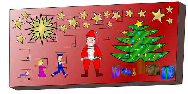 Free download Advent Calendar Christmas Time -  free illustration to be edited with GIMP free online image editor