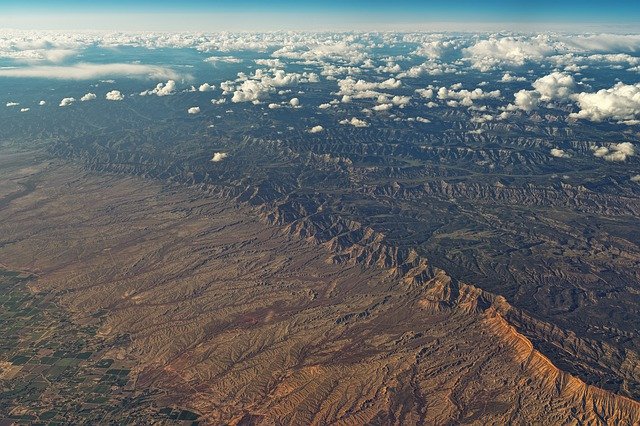 Free download aerial view mountains bald desert free picture to be edited with GIMP free online image editor