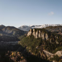 Aerial View of Semmering Viaduct in Autumn  screen for extension Chrome web store in OffiDocs Chromium