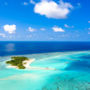 Aerial View of Tropical Island in Maldives  screen for extension Chrome web store in OffiDocs Chromium