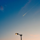 A Falling Star in a Clear Blur Sky  screen for extension Chrome web store in OffiDocs Chromium