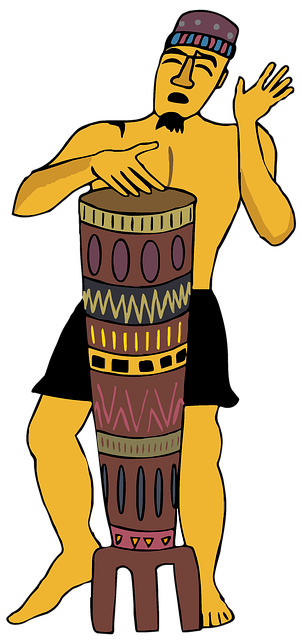 Free download African Drummer Drum -  free illustration to be edited with GIMP free online image editor