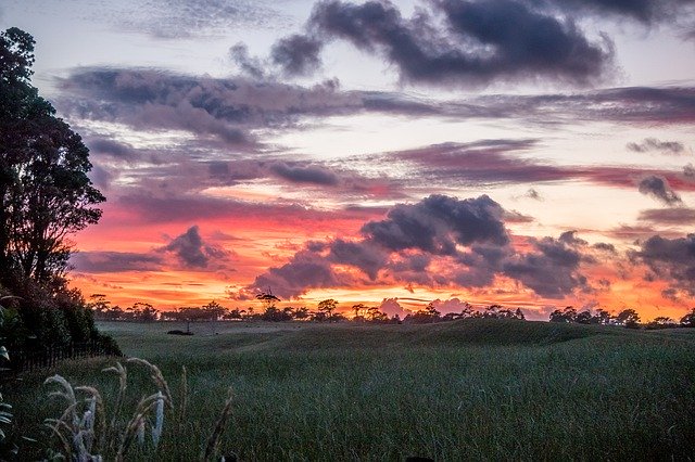 Free download Afterglow New Zealand Nature -  free photo or picture to be edited with GIMP online image editor