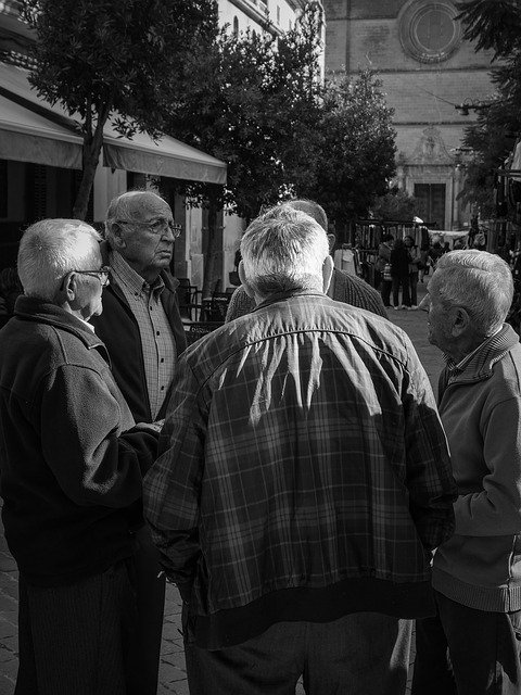 Free download Aged People Conversation -  free free photo or picture to be edited with GIMP online image editor