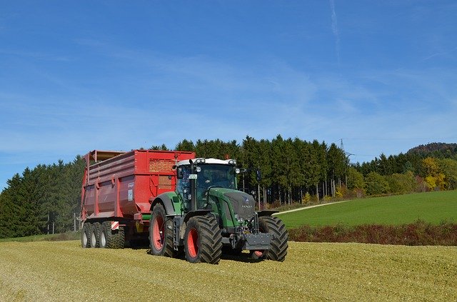 Free download Agriculture Chop Tractor Corn -  free photo or picture to be edited with GIMP online image editor