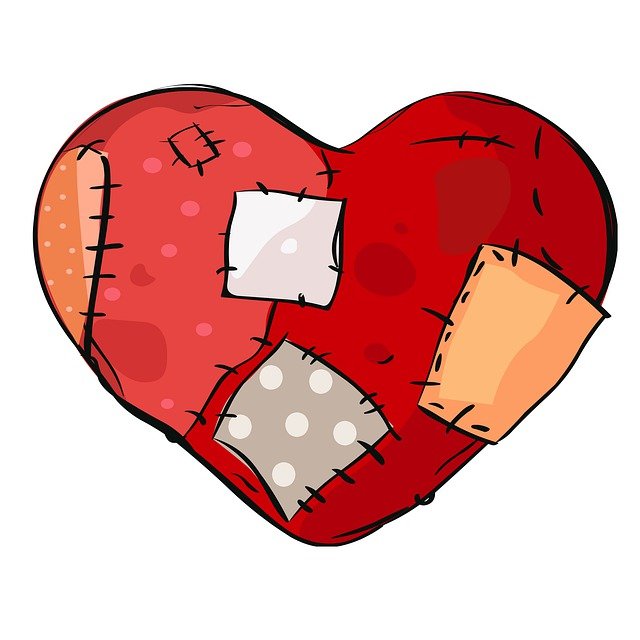Free download a heart patches scars love unhappy free picture to be edited with GIMP free online image editor