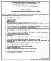 Free download AICTE Notice II Professional Societies Bodies April 17 free photo or picture to be edited with GIMP online image editor
