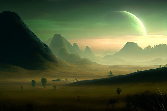 Free download ai generated alien planet planet free picture to be edited with GIMP free online image editor