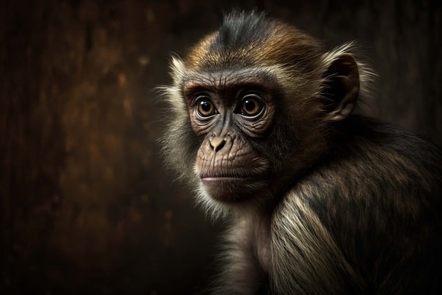 Free download ai generated ape young monkey free picture to be edited with GIMP free online image editor