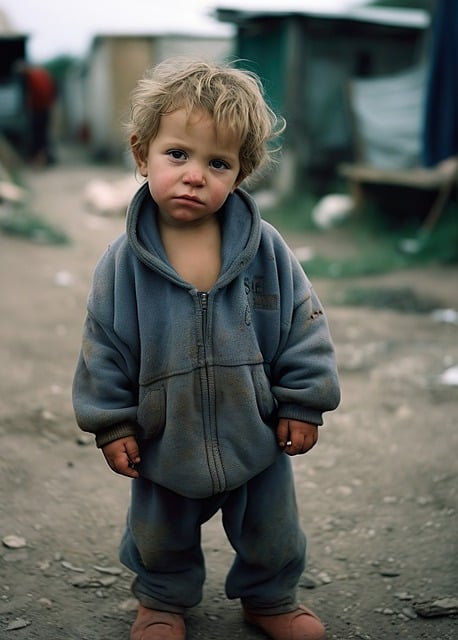 Free download ai generated boy little boy refugee free picture to be edited with GIMP free online image editor