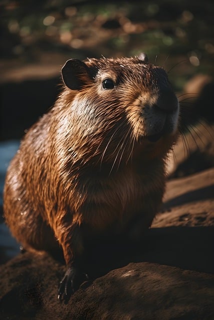 Free download ai generated capybara rodent mammal free picture to be edited with GIMP free online image editor