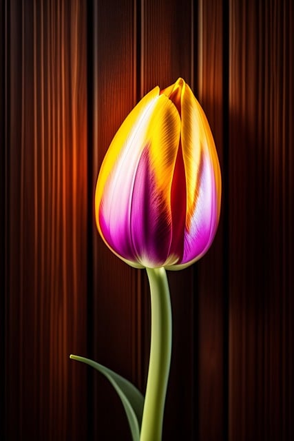 Бесплатно загрузите сгенерированное искусственным интеллектом изображение цветка тюльпана, которое можно редактировать в бесплатном онлайн-редакторе изображений GIMP.