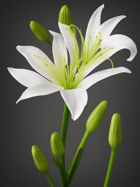 Free download ai generated lily flower botany free picture to be edited with GIMP free online image editor