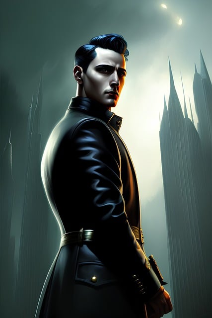 Free download ai generated man mysterious drawing free picture to be edited with GIMP free online image editor