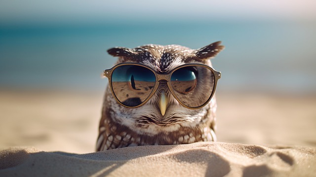 Free download ai generated owl bird sunglasses free picture to be edited with GIMP free online image editor