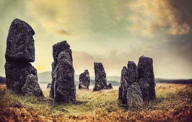 Free download ai generated rocks meadow grass free picture to be edited with GIMP free online image editor