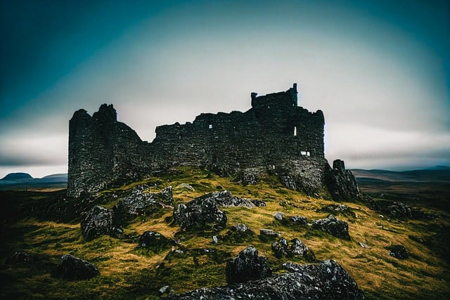 Free download ai generated ruin castle mountain free picture to be edited with GIMP free online image editor