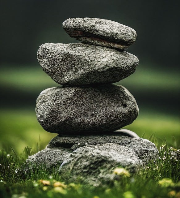 Free download ai generated stones pile balance free picture to be edited with GIMP free online image editor