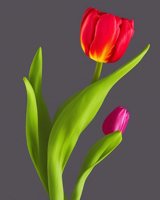قم بتنزيل صورة مجانية لزهور التوليب التي تم إنشاؤها بواسطة الذكاء الاصطناعي لتحريرها باستخدام محرر الصور المجاني عبر الإنترنت GIMP