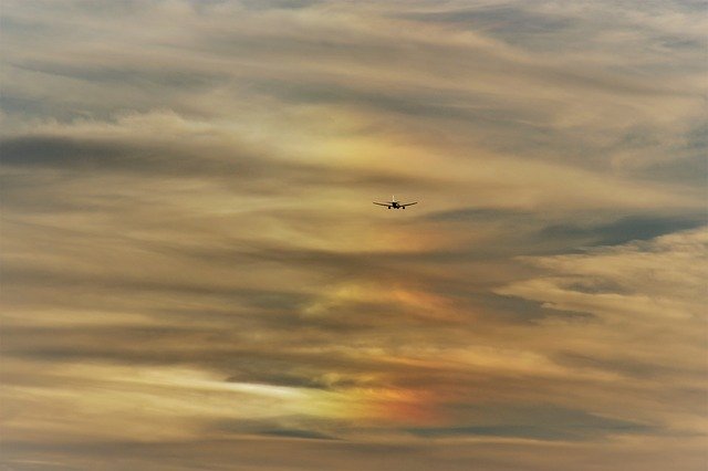 Free download Aircraft Sky Clouds free photo template to be edited with GIMP online image editor