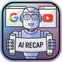 AI Recap: Google  YouTube AI Summary  screen for extension Chrome web store in OffiDocs Chromium