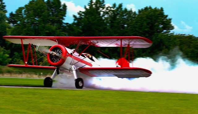 Free download Airplane Aviation Smoke -  free photo or picture to be edited with GIMP online image editor