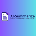 AI Summarize  screen for extension Chrome web store in OffiDocs Chromium