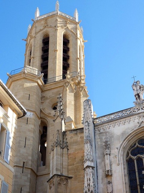 Descarga gratuita de la catedral de Aix-en-Provence: foto o imagen gratuita para editar con el editor de imágenes en línea GIMP