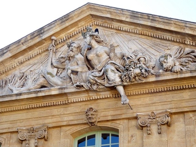 Free download Aix-En-Provence Pediment The -  free photo or picture to be edited with GIMP online image editor