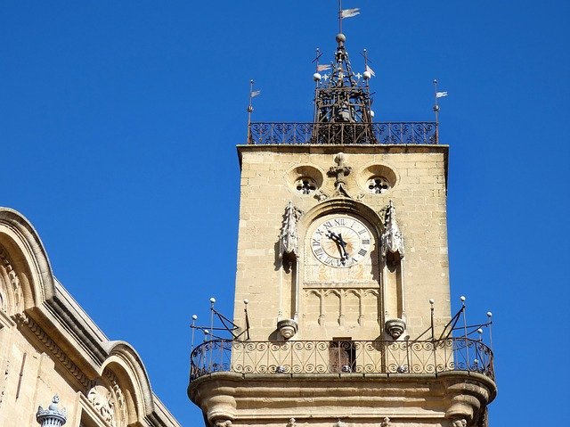 Muat turun percuma Aix-En-Provence Provence Belfry - foto atau gambar percuma untuk diedit dengan editor imej dalam talian GIMP