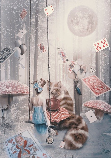 Free download Alice In Wonderland Vintage -  free illustration to be edited with GIMP free online image editor