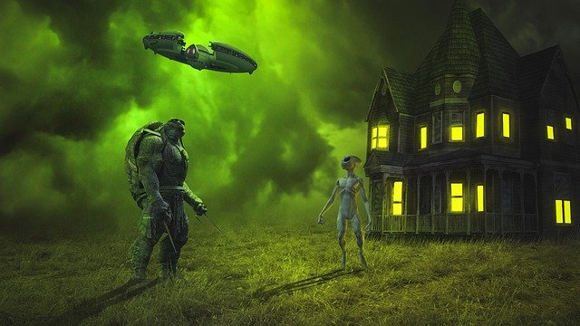 Free download alien battle fantasy ufo spaceship free picture to be edited with GIMP free online image editor