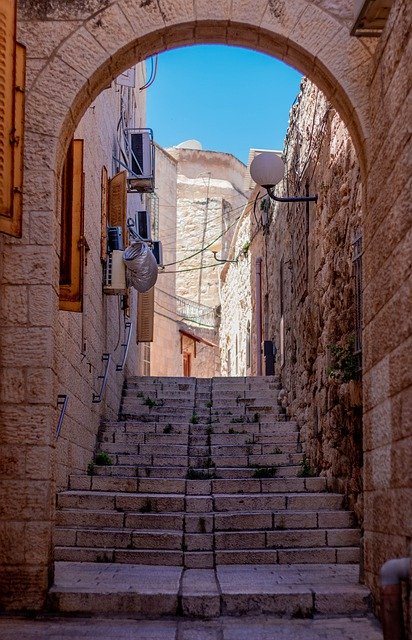 Descarga gratuita Alley Jerusalem Israel - foto o imagen gratuita para editar con el editor de imágenes en línea GIMP