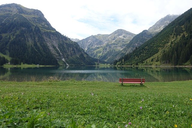 무료 다운로드 Allgäu Mountains Bergsee - 무료 사진 또는 김프 온라인 이미지 편집기로 편집할 수 있는 사진