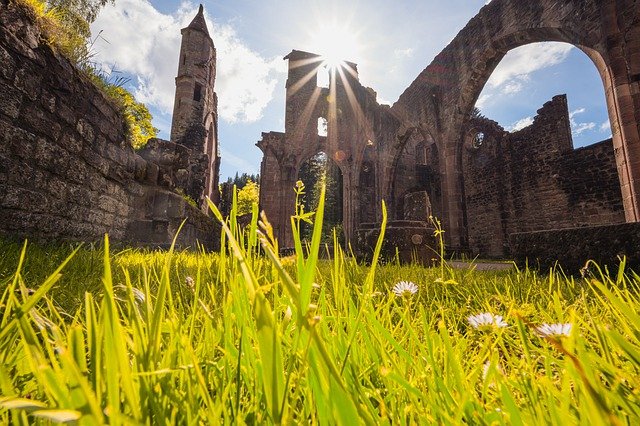 Free download all saints monastery ruin free picture to be edited with GIMP free online image editor