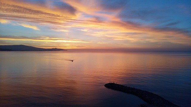 Free download Almuñecar Dawn Beach -  free photo or picture to be edited with GIMP online image editor