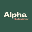 Alpha Calculator  screen for extension Chrome web store in OffiDocs Chromium